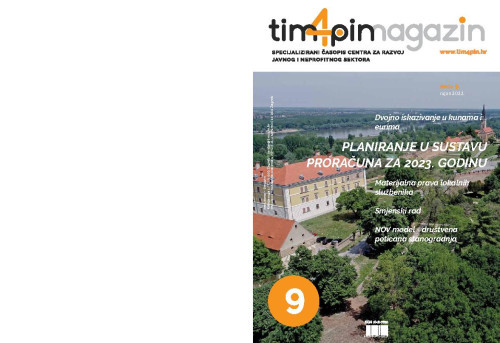 Tim4pin magazin   : specijalizirani časopis Centra za razvoj javnog i neprofitnog sektora : 9(2022)  / glavni urednik Davor Vašiček.