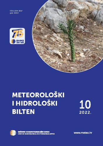 Meteorološki i hidrološki bilten : 36,10(2022)  / glavna i odgovorna urednica Branka Ivančan-Picek.