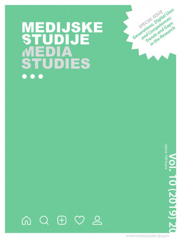 Medijske studije = Media studies : 10,20(2019) / glavni urednik : Dunja Majstorović, Božo Skoko, Gordana Vilović.