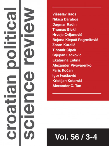 Politička misao = Croatian political science review : 56,3-4(2019) / glavni i odgovorni urednik Dejan Jović.