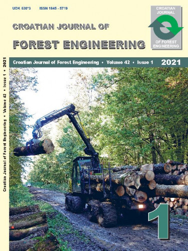 Croatian journal of forest engineering : 42,1(2021) journal for theory and application of forestry engineering / editor-in-chief, glavni urednik Tibor Pentek, Tomislav Poršinsky.