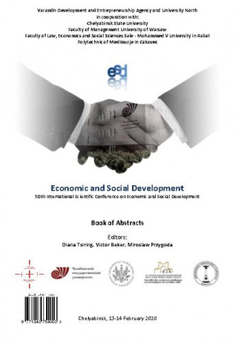 Economic and social development : book of abstracts : 50(2020) / ... International Scientific Conference