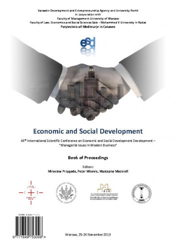 Economic and social development : book of proceedings : 48(2019) / ... International Scientific Conference on Economic and Social Development