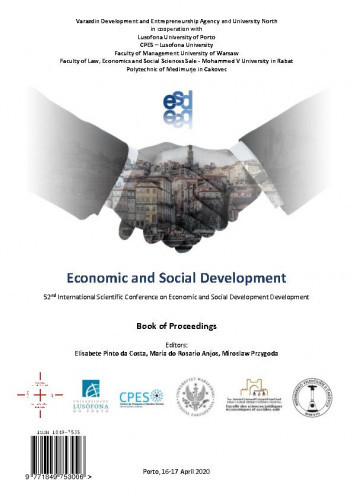 Economic and social development : book of proceedings : 52(2020) / ... International Scientific Conference on Economic and Social Development
