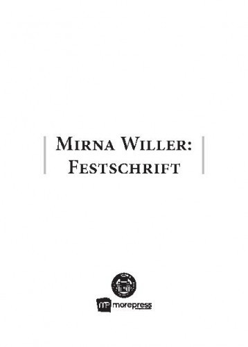 Mirna Willer : Festschrift / urednice Tinka Katić i Nives Tomašević.