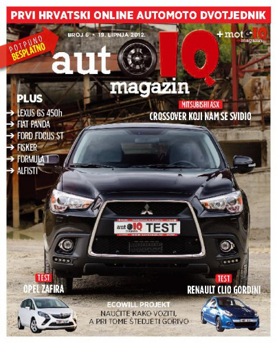 Autoiq magazin : prvi hrvatski online automoto dvotjednik : 6(2012) / glavni i odgovorni urednik Darijan Kosić.
