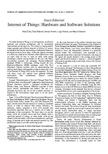 Journal of communications software and systems : 16,2(2020)   / editors-in-chief Dinko Begusic [i. e. Begušić], Mladen Kos.