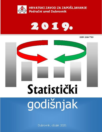 Statistički godišnjak : 2019  / Hrvatski zavod za zapošljavanje, Područni ured Dubrovnik ; urednik Vedran Kastrapeli
