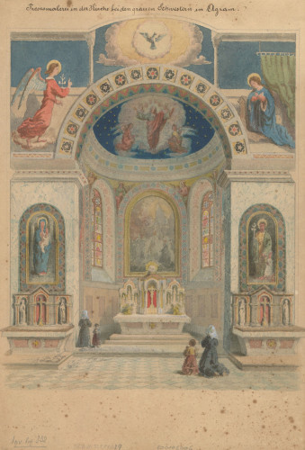 Frescomalerei in der Kirche bei den grauen Schwestern in Agram  / [Joseph Proksch]