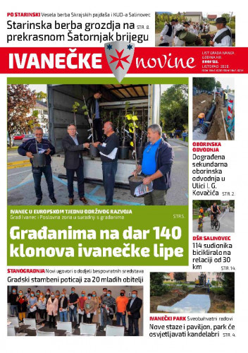 Ivanečke novine : list grada Ivanca : 13,135(2020) / glavna urednica Ljiljana Risek