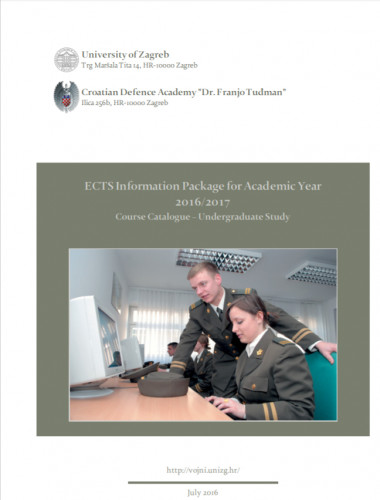 ECTS information package for academic year ... course catalogue – undergraduate study / editors Ivica Smojver, Lidija Kos-Stanišić.