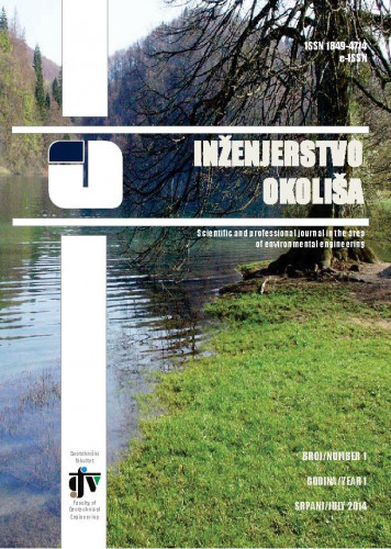 Inženjerstvo okoliša : scientific and professional journal in the area of environmental engineering : 1,1(2014) / glavni urednik, editor in chief Vladimir Patrčević.