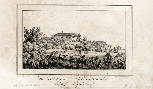 Schloss Kahlsdorf / Folwarczni ; [prema crtežu Josefa Kuwassega].