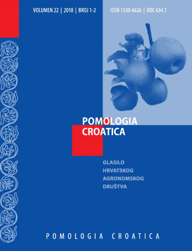 Pomologia Croatica : glasilo Hrvatskog agronomskog društva : 22,1-2(2018) / glavni i odgovorni urednik, editor-in-chief Zlatko Čmelik.