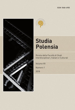 Studia Polensia : rivista del Dipartimento di studia in lingua italiana : 8,1(2019) / capo redattore Eliana Moscarda Mirković.