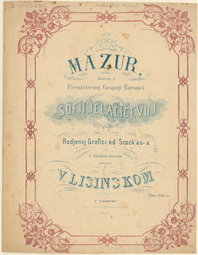 Mazur /složen V. Lisinskom.