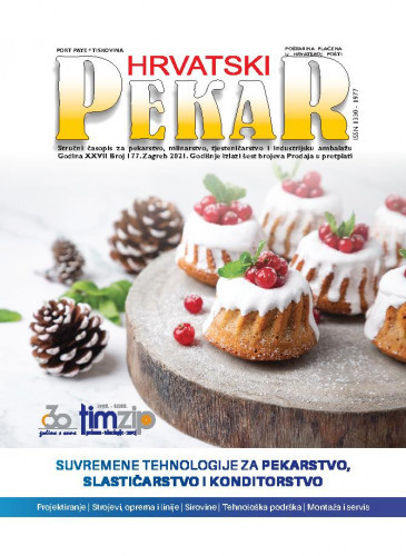 Hrvatski pekar : stručni časopis za pekarstvo, mlinarstvo, slastičarstvo, tjesteničarstvo i industrijsku ambalažu : 27,177(2021) /