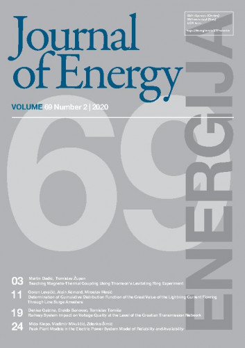 Energija : časopis Hrvatske elektroprivrede : 69, 2, special issue (2020) / glavni urednik, editor-in-chief Goran Slipac.