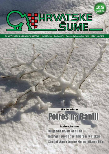 Hrvatske šume : časopis za popularizaciju šumarstva : 24,289/290(2021) / glavni urednik Goran Vincenc.