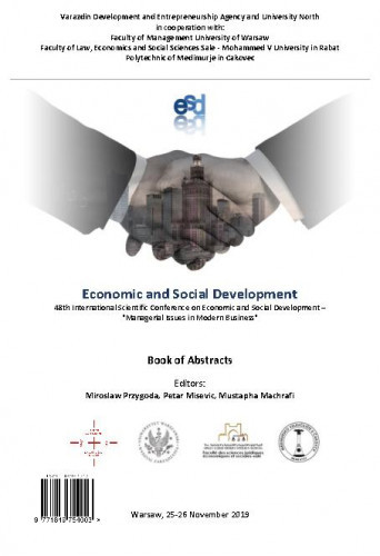 Economic and social development : book of abstracts : 48(2019) / ... International Scientific Conference