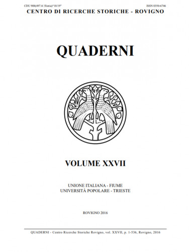 Quaderni / Centro di ricerche storiche, Rovigno ; direttore responsabile Giovanni Radossi.