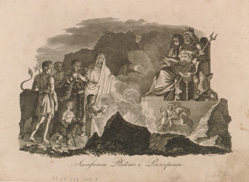 Sacrificium Plutonis & Proserpinae   / [Joseph Alois] Drda ; prema crtežu Leopolda Augusta Friesea].