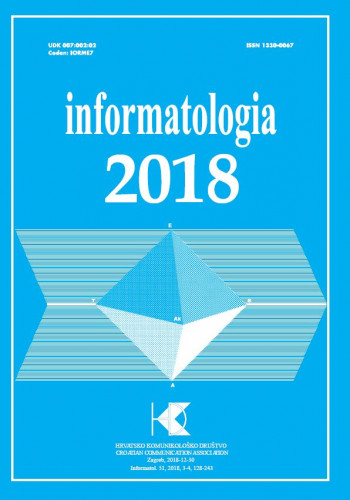 Informatologia : 51,3/4(2018) / glavni i odgovorni urednik, editor-in-chief Mario Plenković.