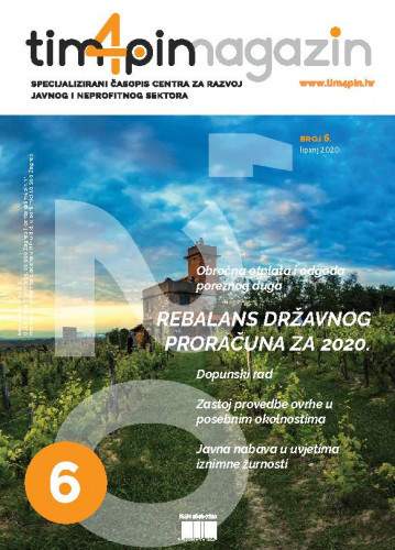 Tim4pin magazin   : specijalizirani časopis Centra za razvoj javnog i neprofitnog sektora : 6(2020)  / glavni urednik Davor Vašiček.