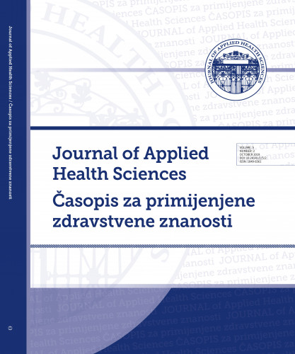 Journal of applied health sciences = Časopis za primijenjene zdravstvene znanosti : 5,2(2019) / glavni urednik Aleksandar Racz