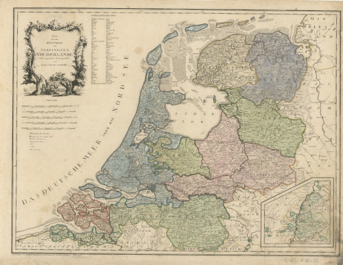 Karte von der Republik der vereinigten Niederlande  / neu verzeichnet und herausgegeben von Franz Joh. Jos. von Reilly ; gestochen von Jos. Stöber