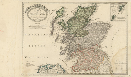 Karte von Scotland  : nach Dorret / neu verzeichnet und herausgegeben von Franz Joh. Jos. von Reilly ; gestochen von Anton Benedicti