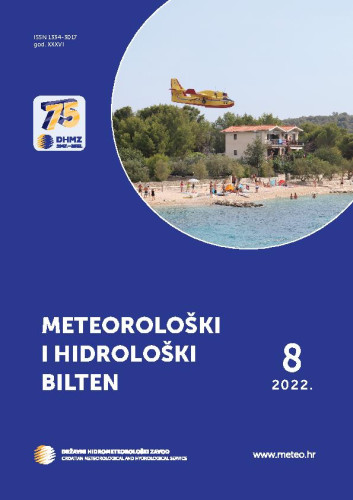 Meteorološki i hidrološki bilten : 36,8(2022) /  glavna i odgovorna urednica Branka Ivančan-Picek.