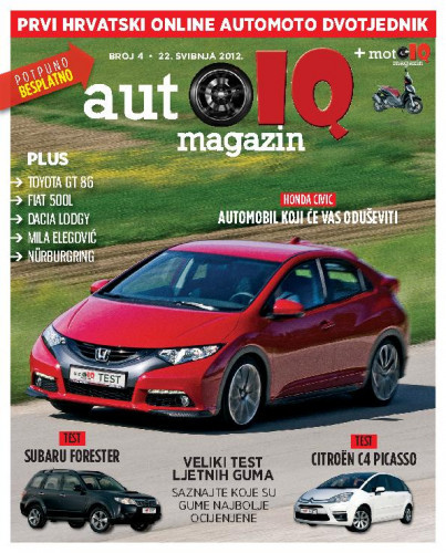 Autoiq magazin : prvi hrvatski online automoto dvotjednik : 4(2012) / glavni i odgovorni urednik Darijan Kosić.