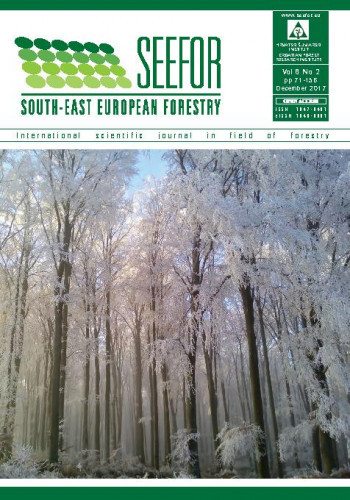 South-east European forestry : SEEFOR : international scientific journal in field of forestry : 8,2(2017) / editor-in-chief Dijana Vuletić.