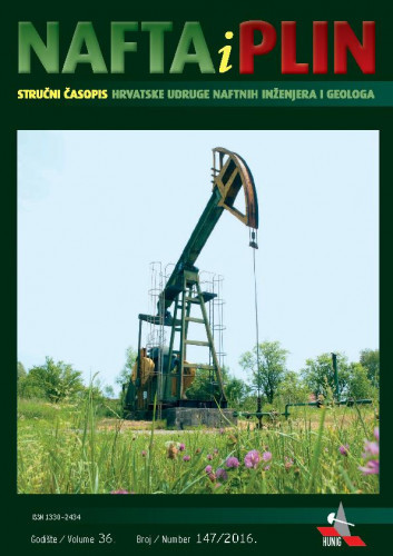 Nafta i plin : stručni časopis Hrvatske udruge naftnih inženjera i geologa : 36,147(2016) / glavni urednik, editor-in-chief Ivan Meandžija.