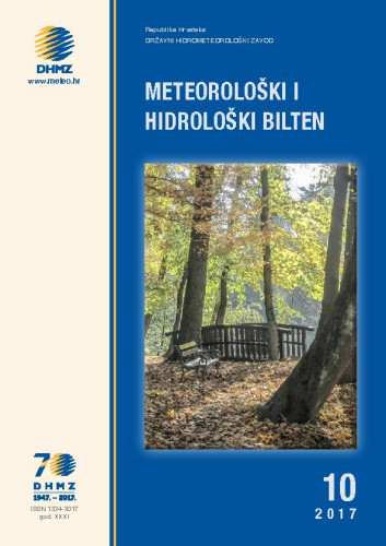 Meteorološki i hidrološki bilten : 31,10(2017) / glavna i odgovorna urednica Nataša Strelec Mahović.
