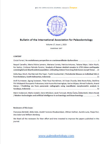 Bulletin of the International Association for Paleodontology  / editor in chief Marin Vodanović