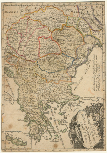General Karte von dem Königreiche Ungarn und dem Osmanischen Reiche in Europa.