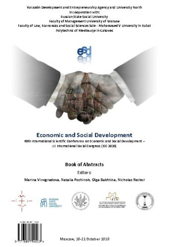 Economic and social development :  : book of abstracts : 60(2020) / ... International Scientific Conference
