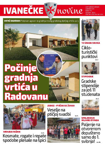 Ivanečke novine  : list grada Ivanca : 16,173(2024) / glavna urednica Ljiljana Risek.
