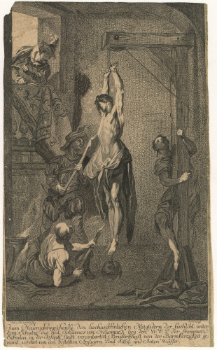 [Mučeništvo Sv. Ivana Nepomuka] / [Jakob Matthias] Schmutzer ; [prema Franzu Antonu Maulbertschu].