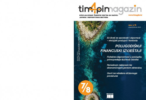 Tim4pin magazin   : specijalizirani časopis Centra za razvoj javnog i neprofitnog sektora : 7/8(2021)  / glavni urednik Davor Vašiček.