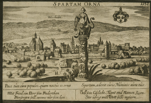 Spartam orna : Wiesbaden / [Matthaeus Merian st.].