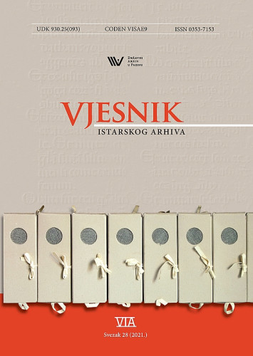 Vjesnik Istarskog arhiva : 28(2021)  / glavni i odgovorni urednik Ivan Jurković.