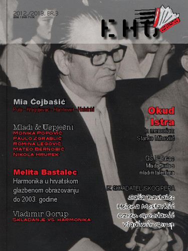 Eho : časopis za harmoniku : 3(2012/2013) / glavni urednik Marija Plentaj.