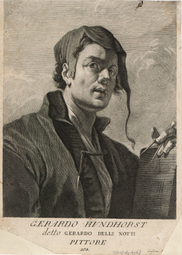 Gerardo Hundhorst : detto Gerardo delle notti. / Cosimo Mogalli ; [prema autoportretu Gerarda von Honhorsta].