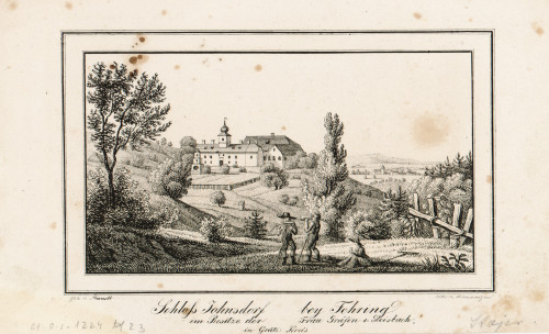 Schloss Johnsdorf bey Fahring / Folwarczni ; [prema crtežu Mandla].