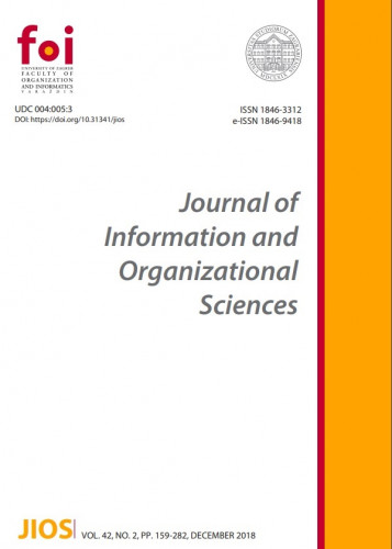 Journal of information and organizational sciences : 42,2(2018) /editor-in-chief Neven Vrček.