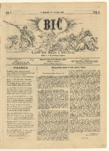 Bič (Zagreb). Tečaj 2, br. 8(15. travnja 1884) (izvorno)