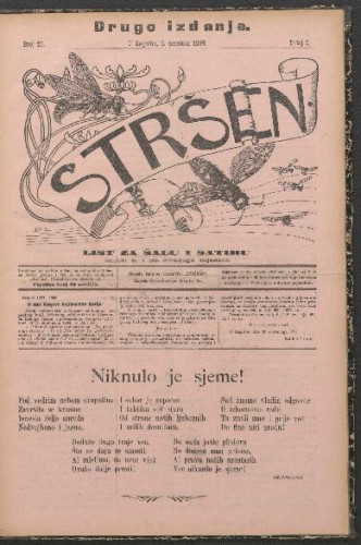 Stršen. Tečaj 1, br. 23(5. prosinca 1899) (cenzurirano)
